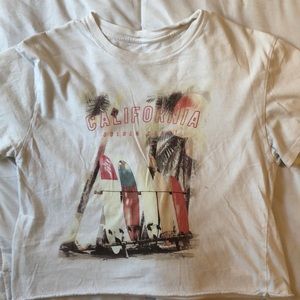 graphic summer cropped t-shirt